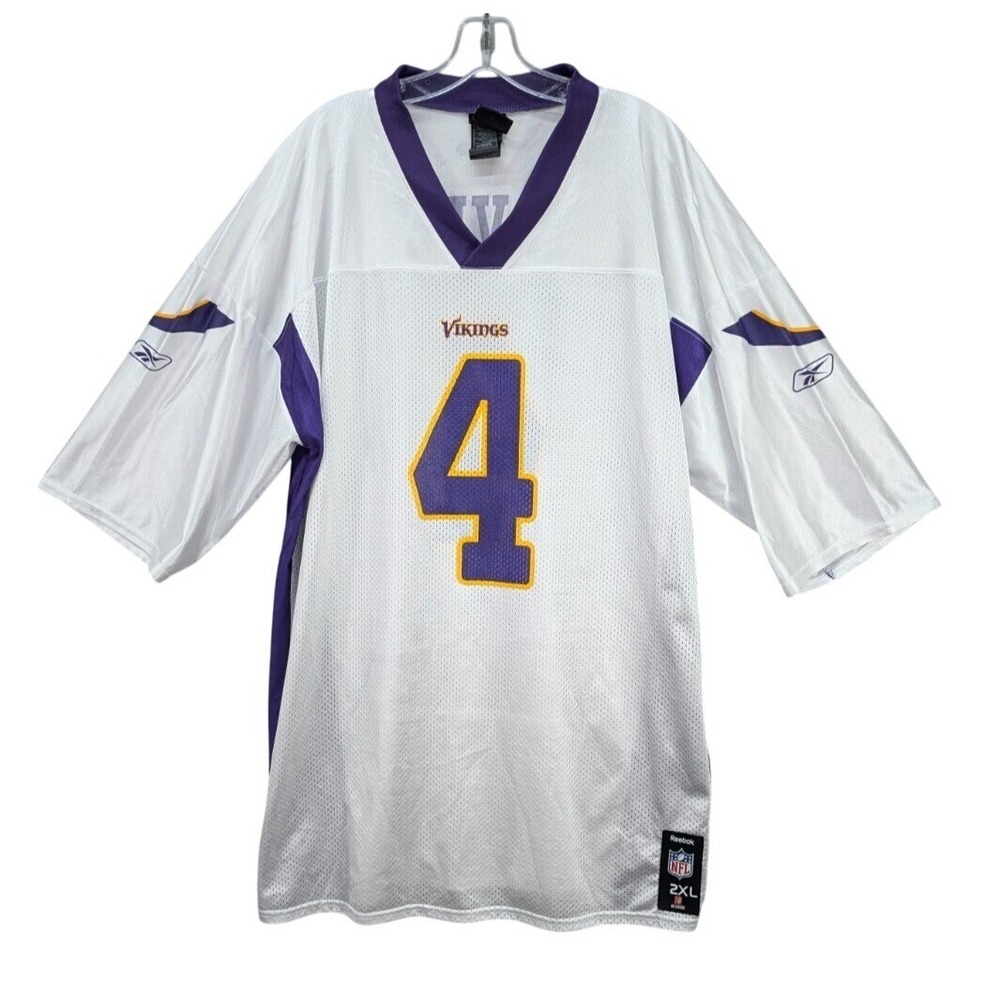 Reebok On Field NFL Minnesota Vikings Brett Favre #4 Football Jersey Men's 2XL